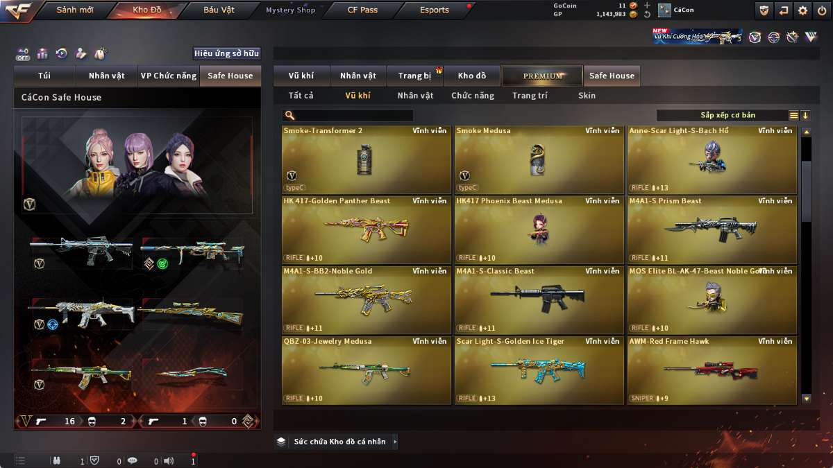 shop acc cf uy tin gia re